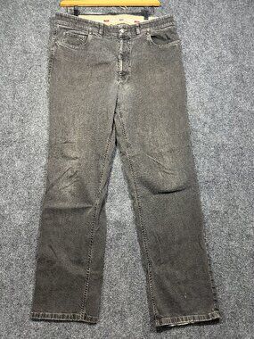 Hiltl Jeans Mens 38 Relax Cotton Pockets Charcoal Gray Cotton Stretch Pockets